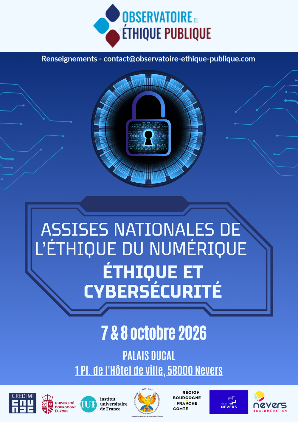 Photo de l'article : 20261007 - Assises nationales de l'éthique du numérique 